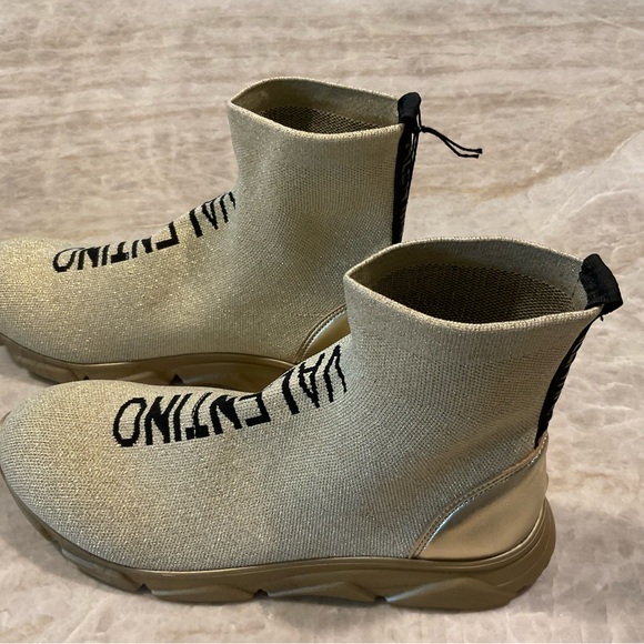 Valentino Melissa gold sock sneakers. NWT - Picture 5 of 10